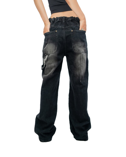 SMOKE WASH DENIM PANT