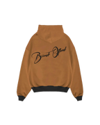 BEIGE SUEDE HOODIE
