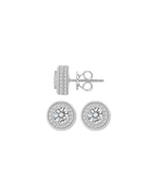 BROCADE ICEPULSE ROUND STUD EARRINGS
