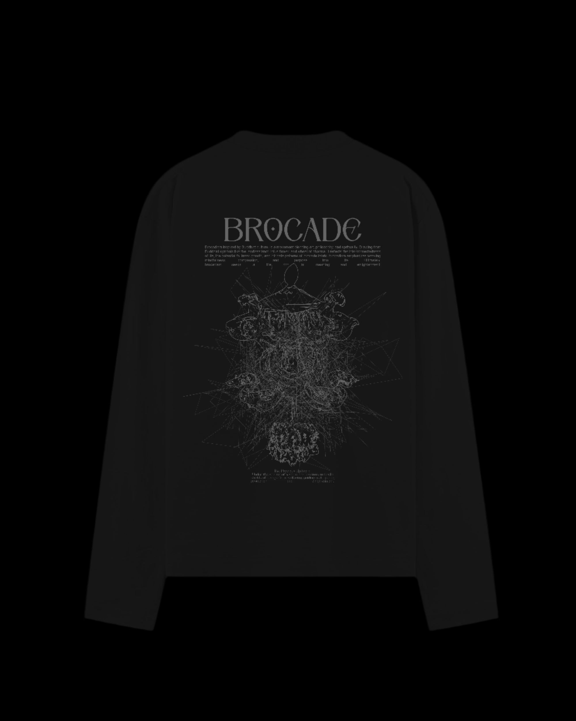 BROCADEISM BLACK SWEATSHIRT