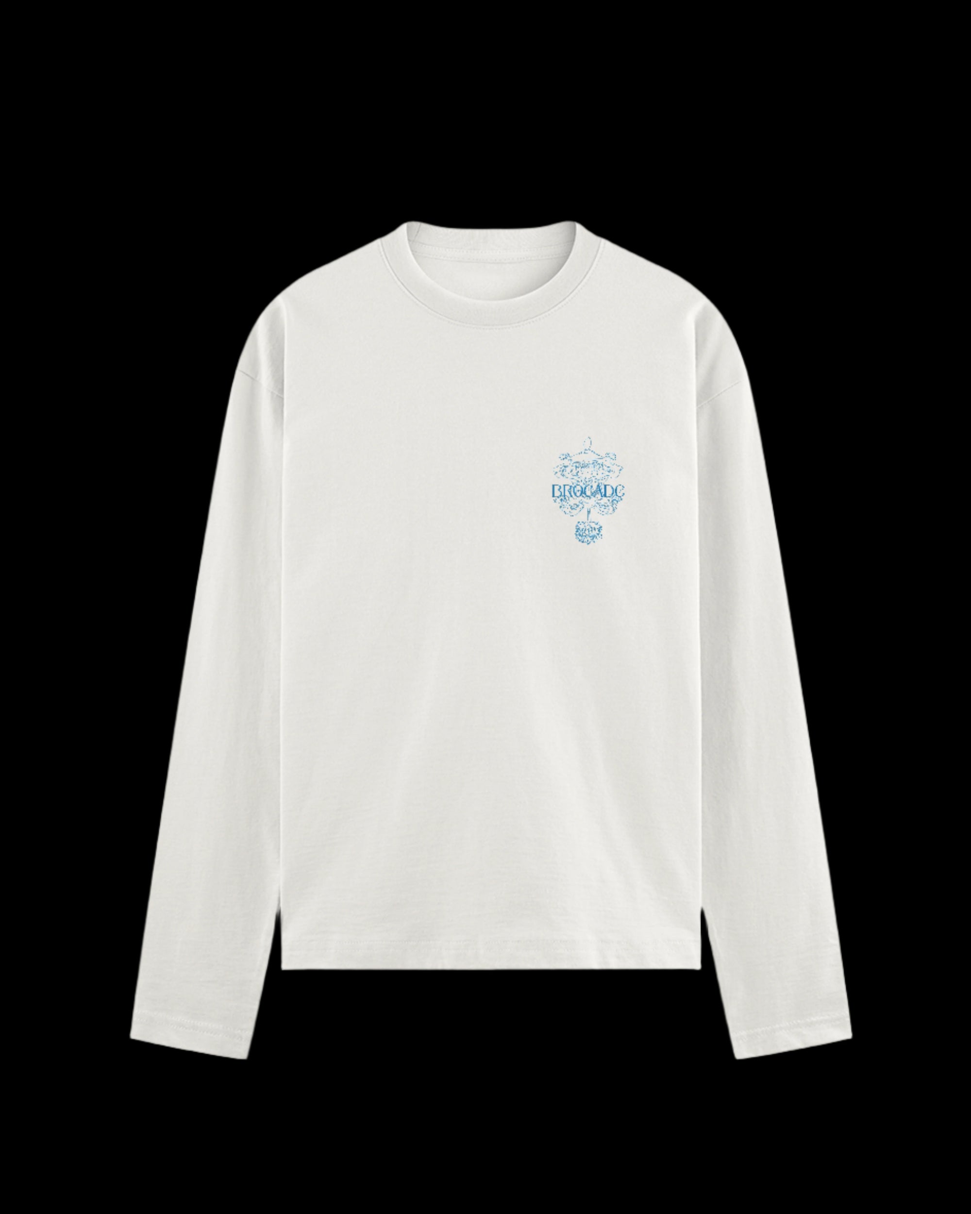 BROCADEISM WHITE SWEATSHIRT