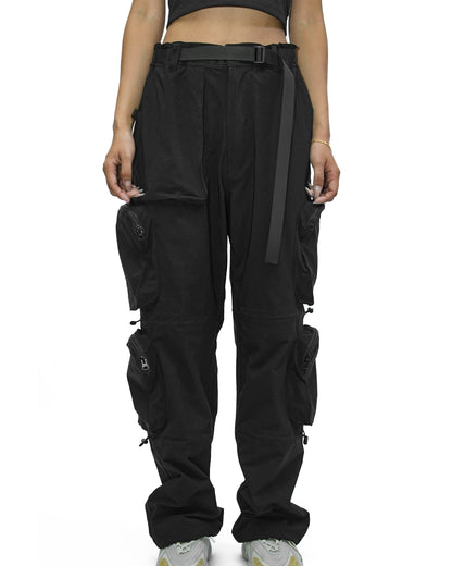 HEXA UTILITY CARGO PANTS (BLACK)