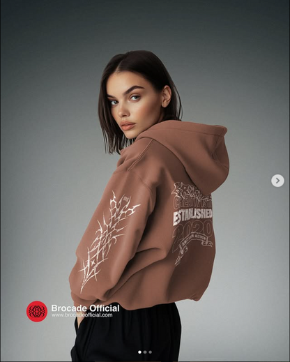 CREATIVISM CHRONICLES BROWN HOODIE