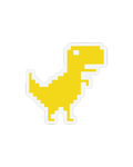 YELLOW DINO   STICKER